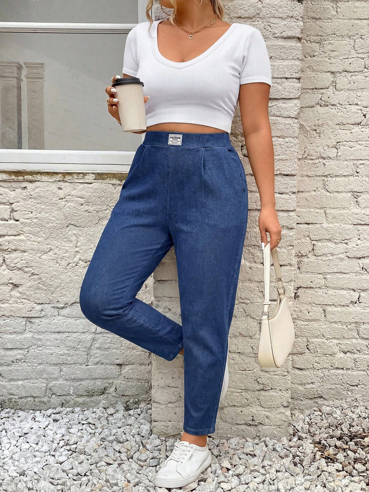 Pantaloni SHEIN, albastru
