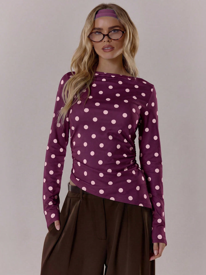 Top SHEIN, vișiniu