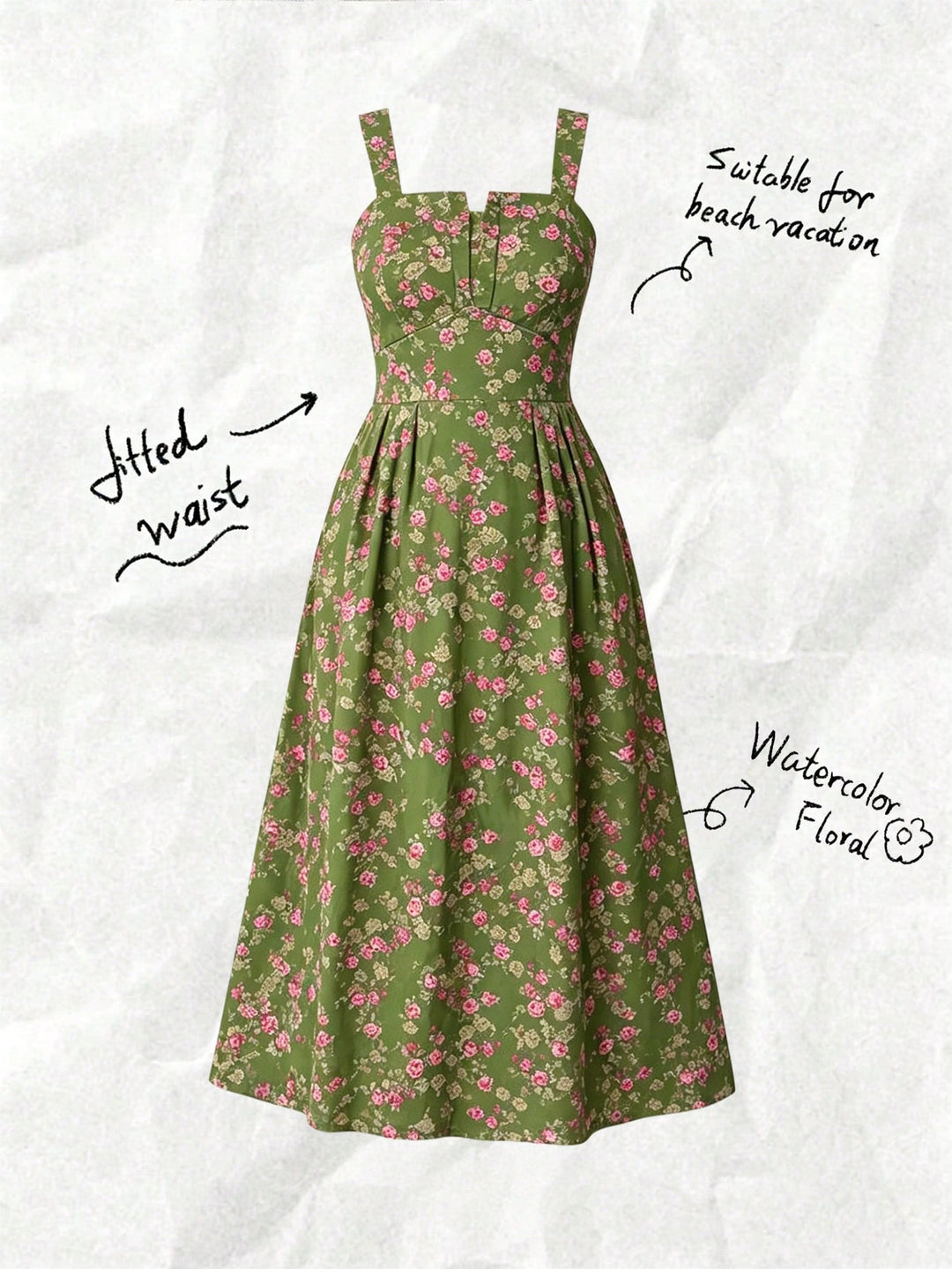 Rochie SHEIN, verde