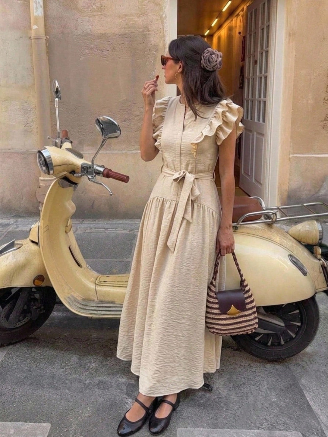 Rochie maxi SHEIN, portocaliu