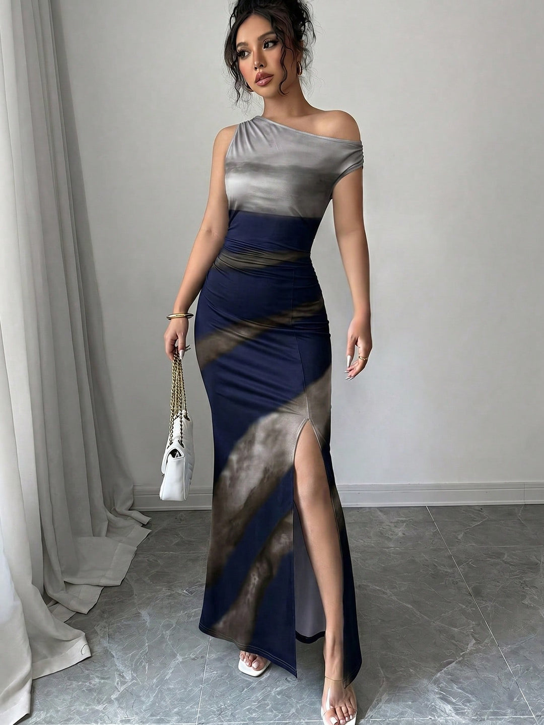 Rochie maxi SHEIN, albastru