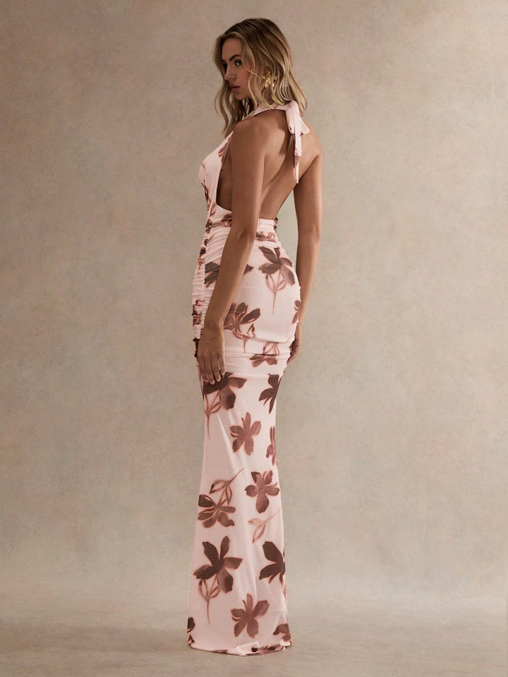 Rochie maxi SHEIN, roz