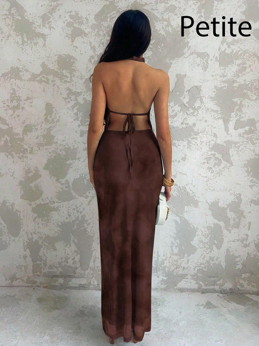 Rochie maxi SHEIN, maro