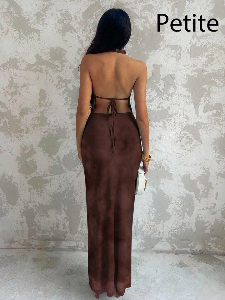 Rochie maxi SHEIN, maro