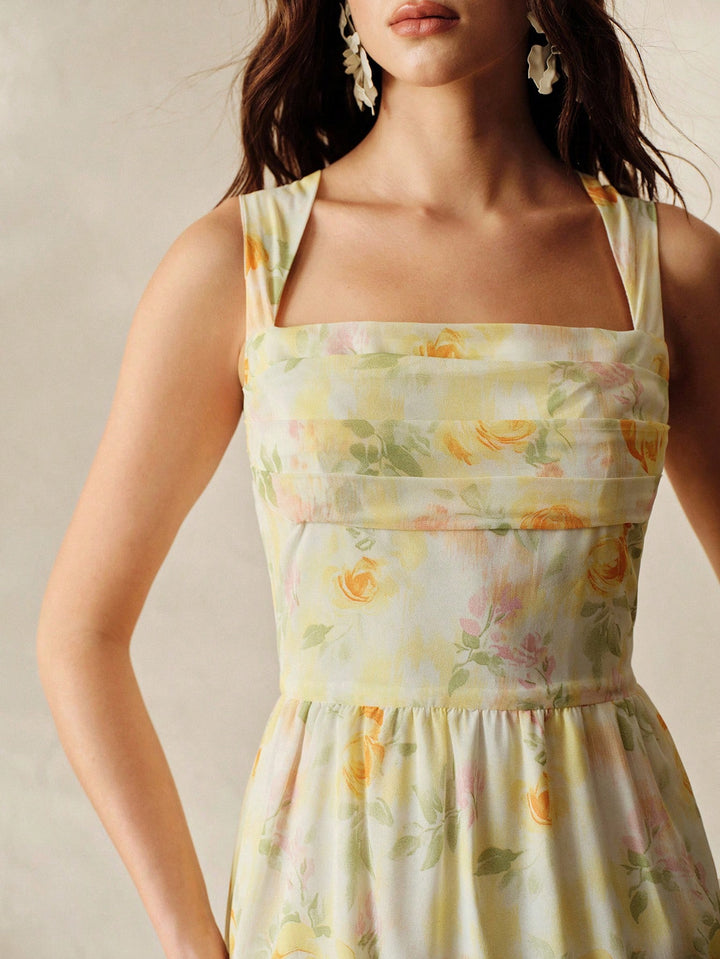 Rochie midi SHEIN, mix culori