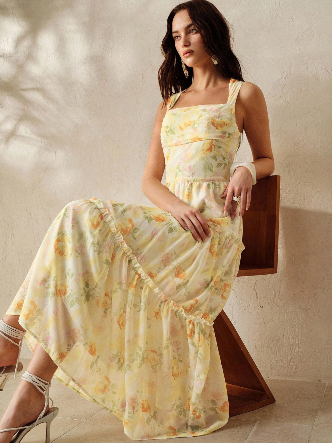 Rochie midi SHEIN, mix culori