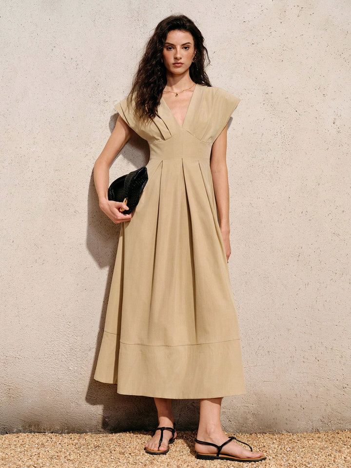 Rochie maxi SHEIN, kaki