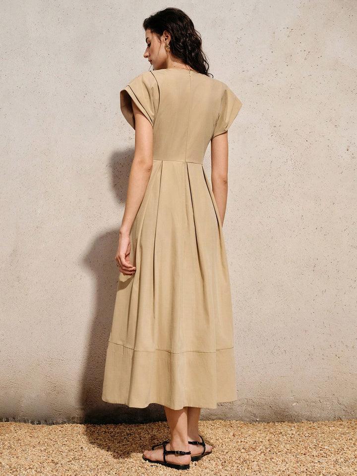 Rochie maxi SHEIN, kaki