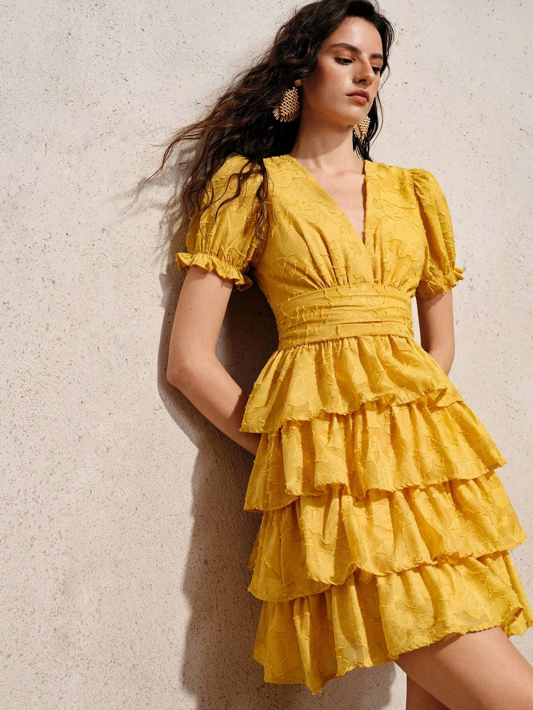 Rochie scurtă SHEIN, galben