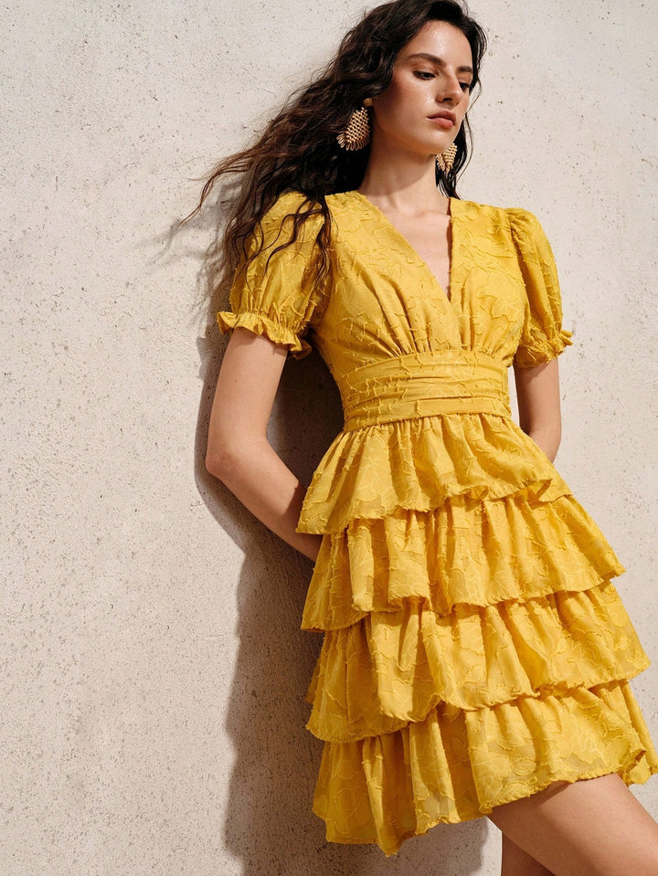 Rochie scurtă SHEIN, galben