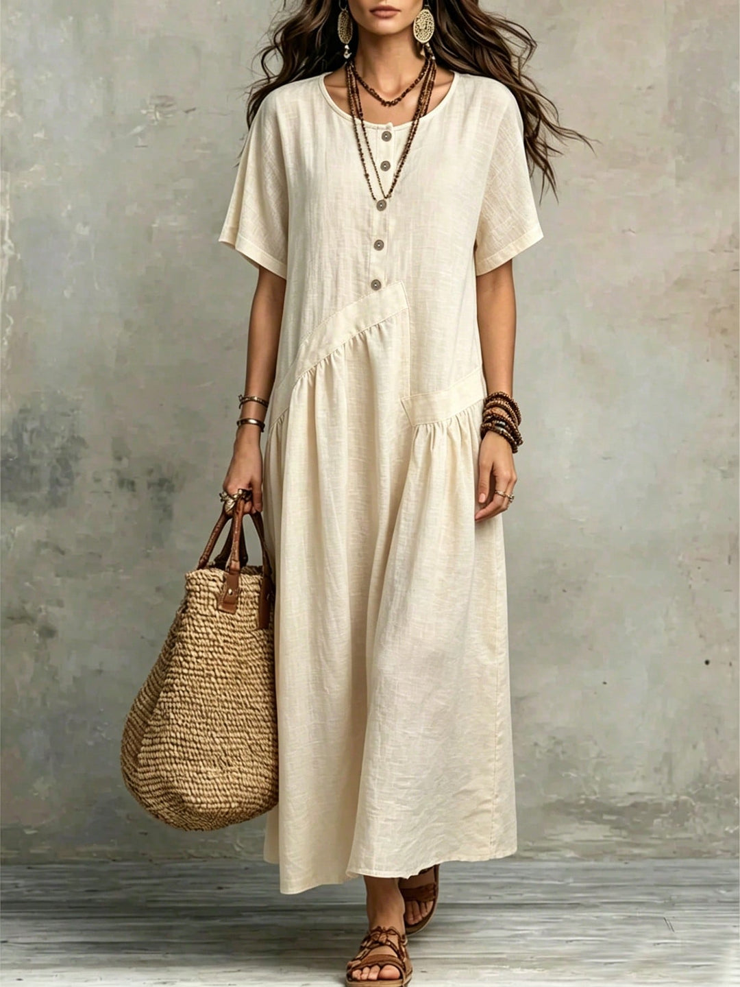 Rochie maxi SHEIN, portocaliu