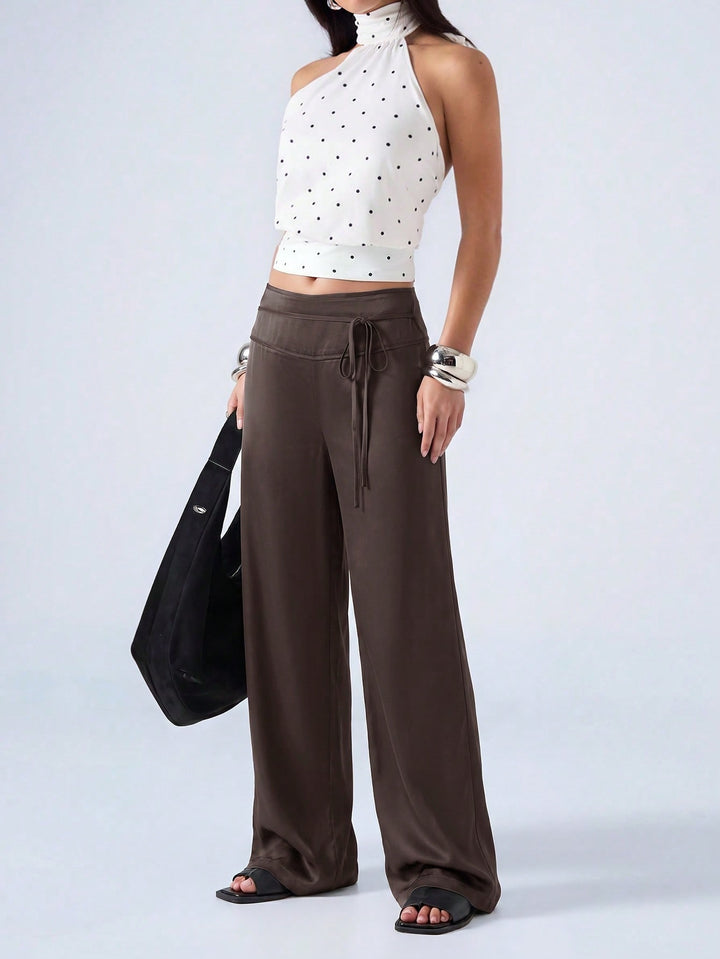 Pantaloni SHEIN, maro