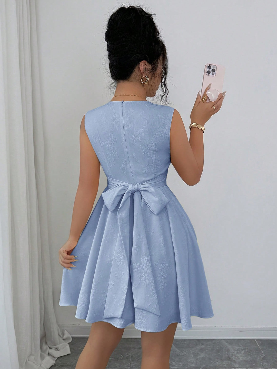Rochie scurtă SHEIN, albastru