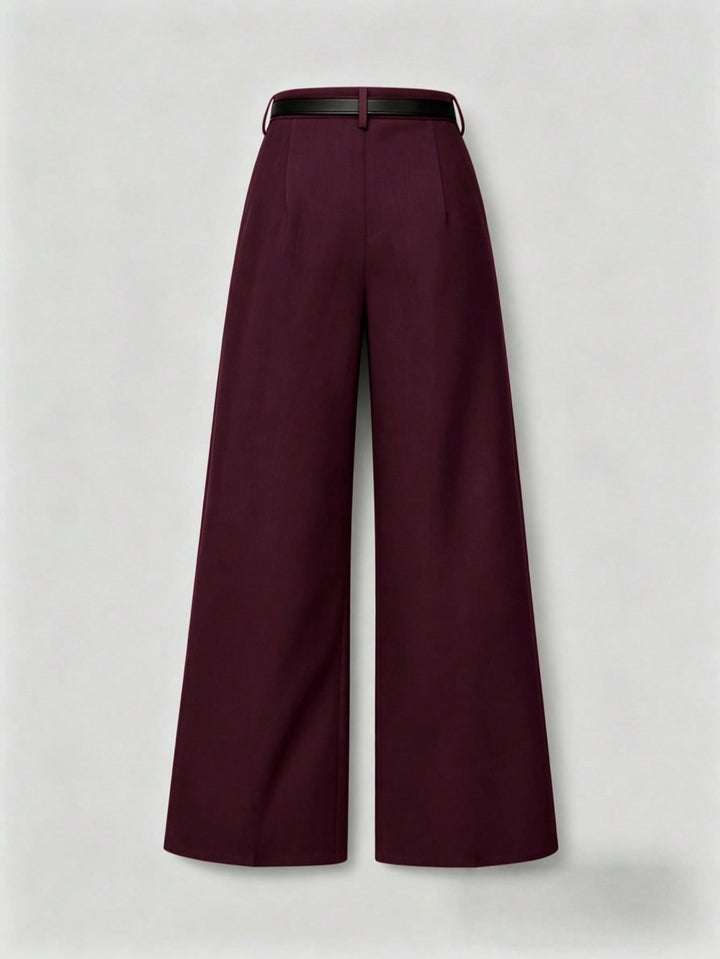 Pantaloni SHEIN, vișiniu