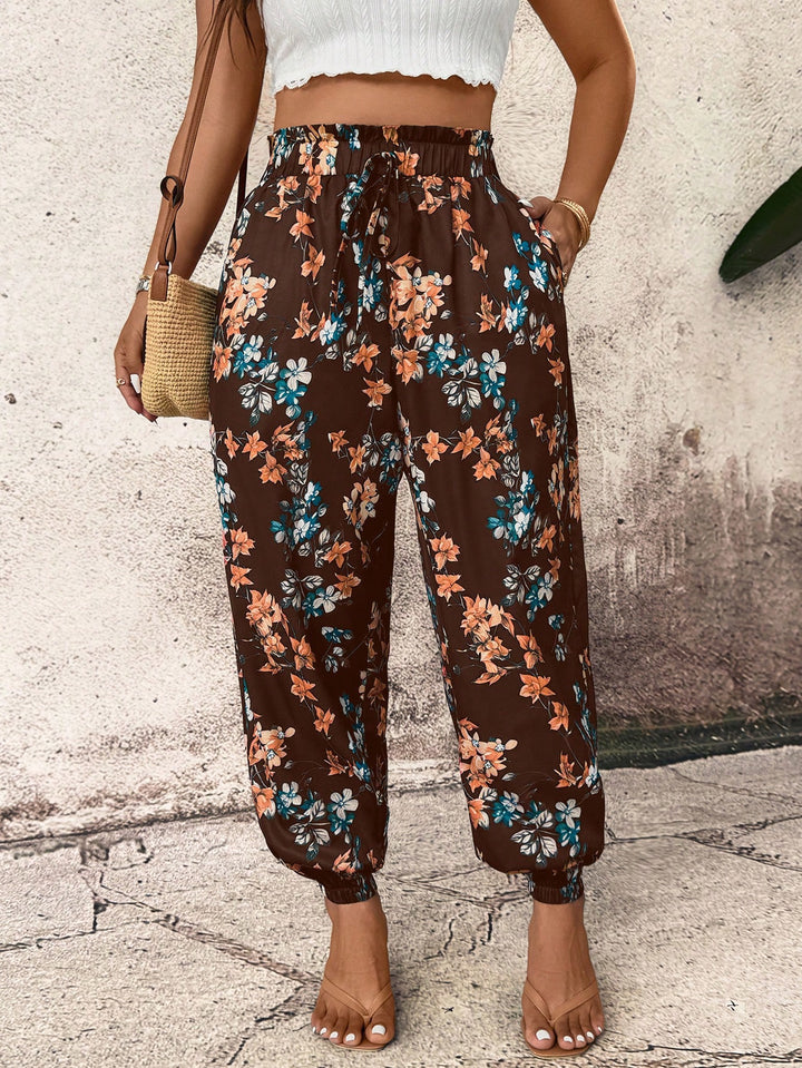 Pantaloni SHEIN, maro