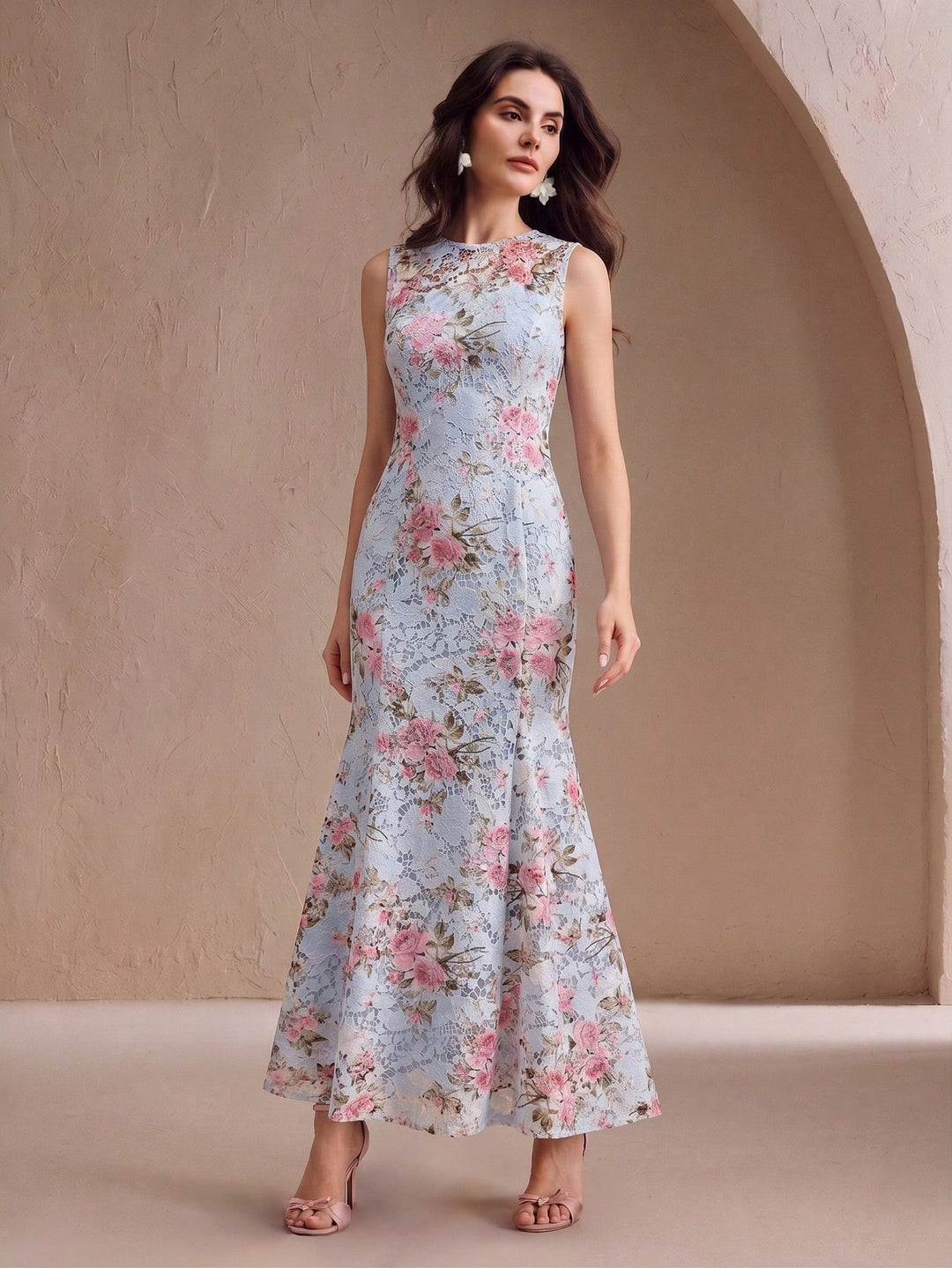 Rochie maxi SHEIN, albastru