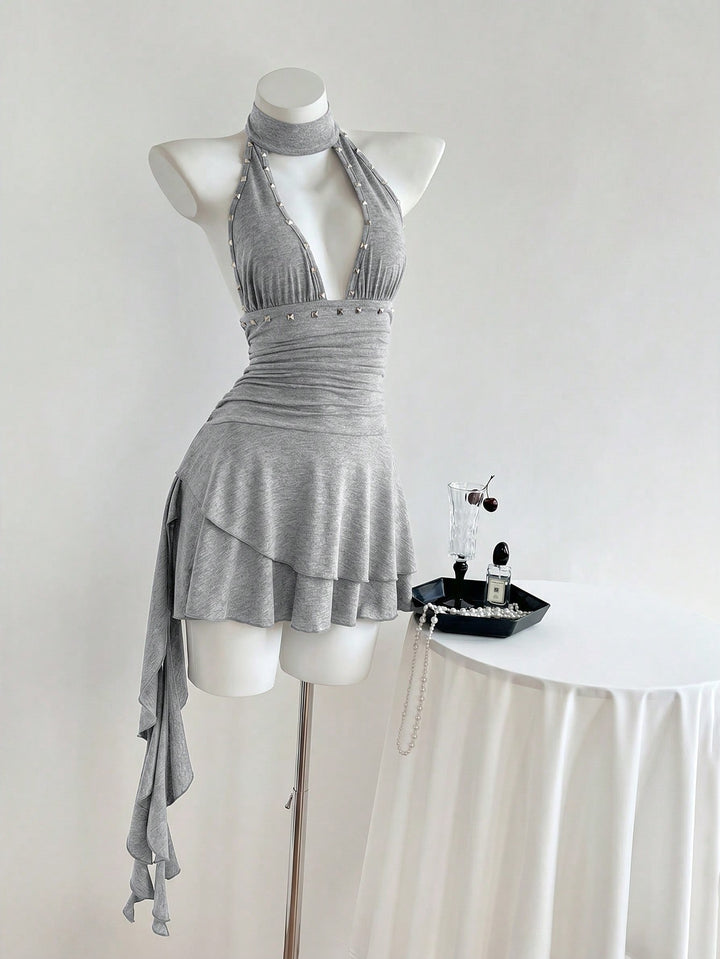 Rochie scurtă SHEIN, gri
