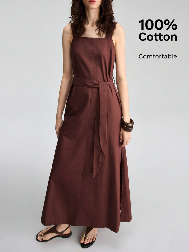 Rochie maxi SHEIN, maro