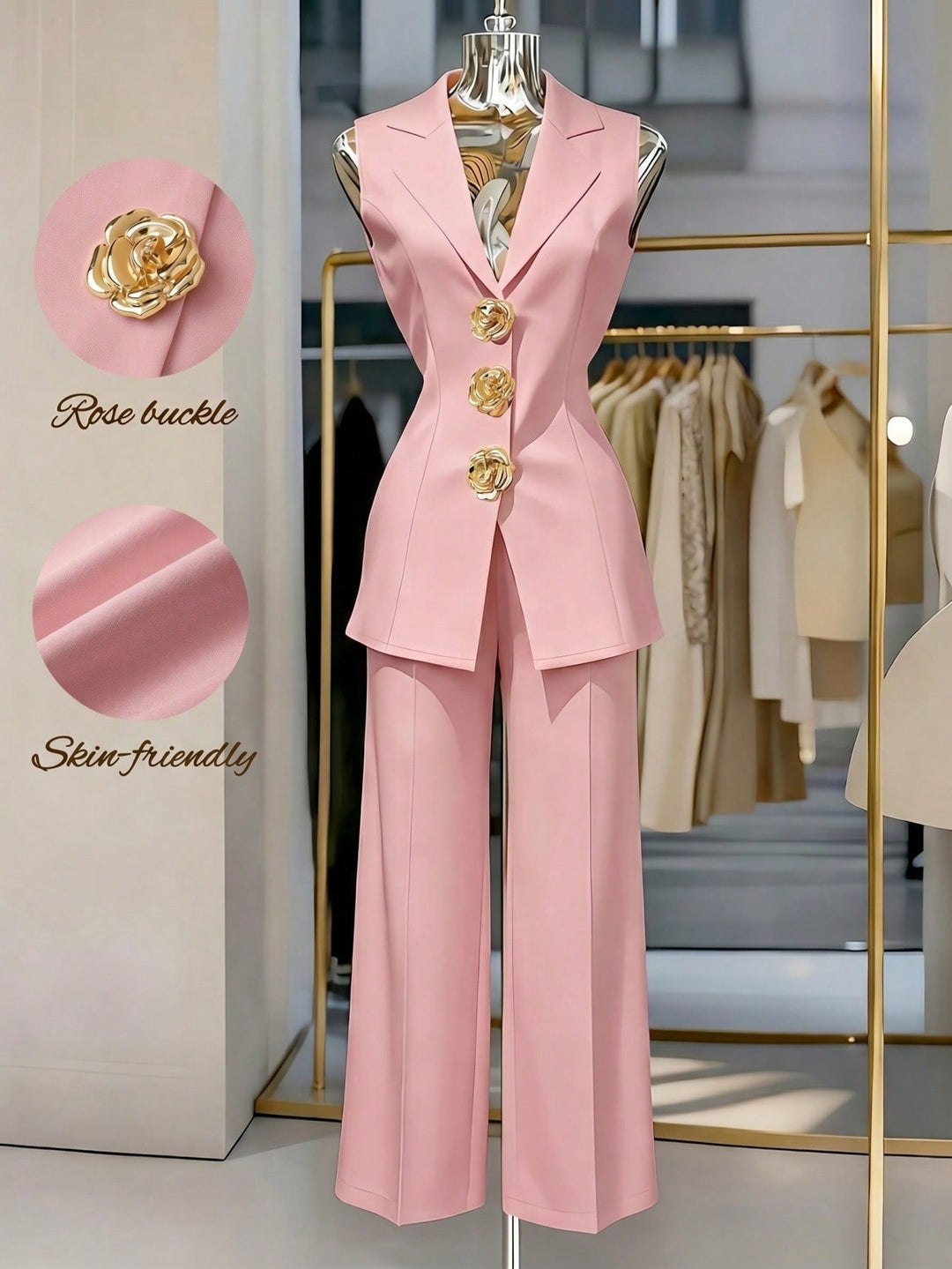 Costum SHEIN, roz