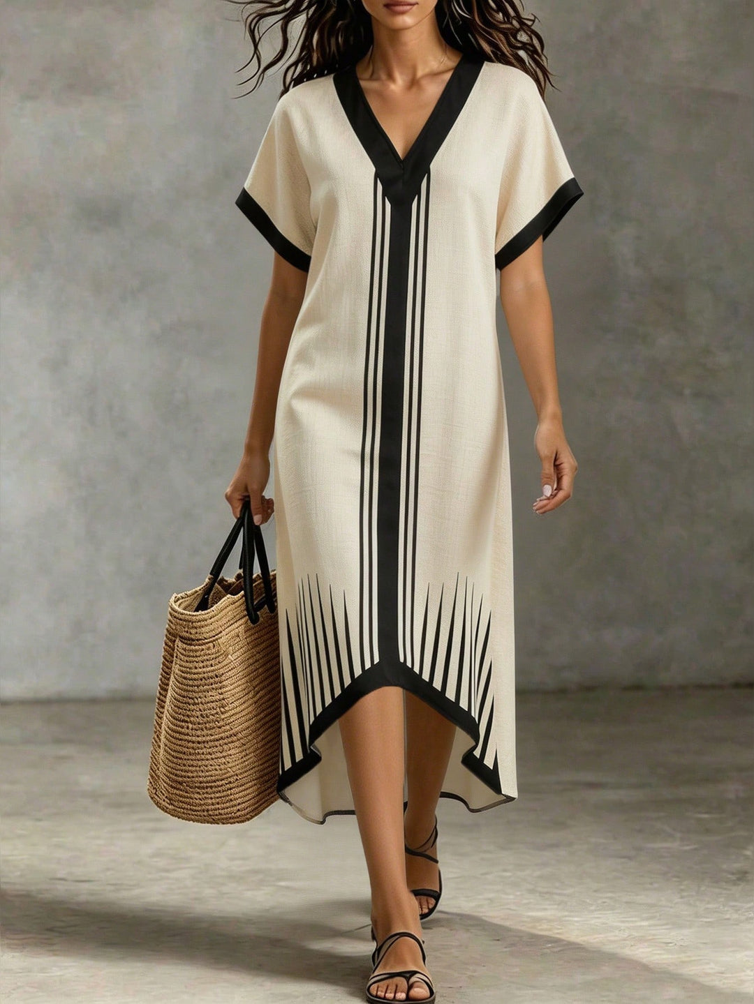 Rochie maxi SHEIN, bej