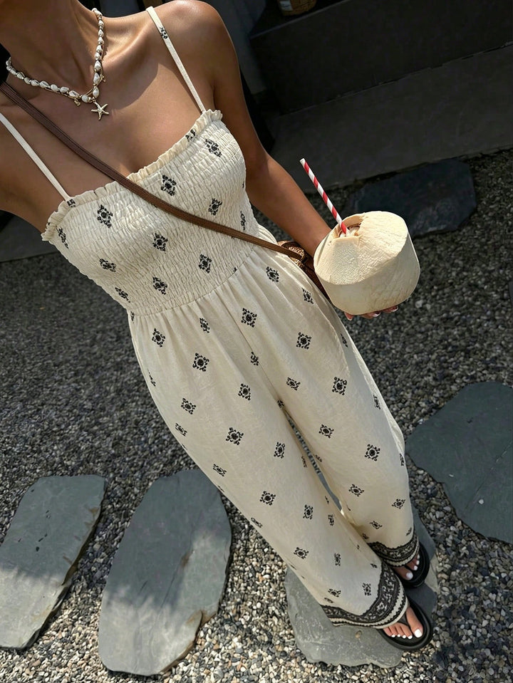 Salopetă SHEIN, bej