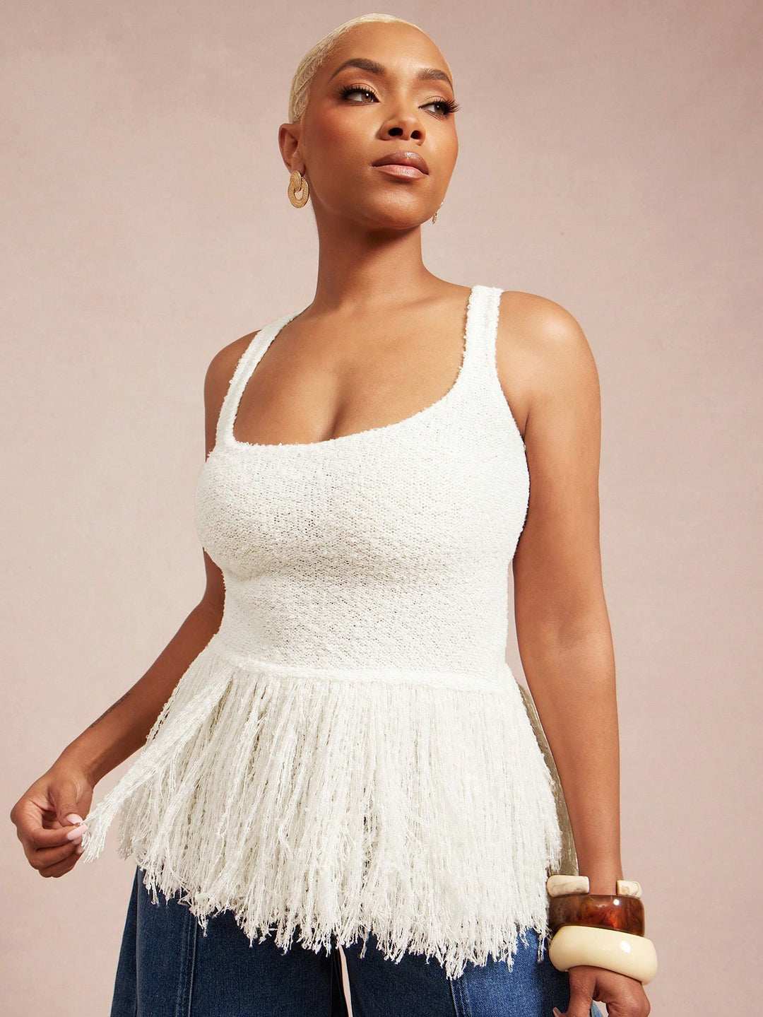 Tricou SHEIN, bej