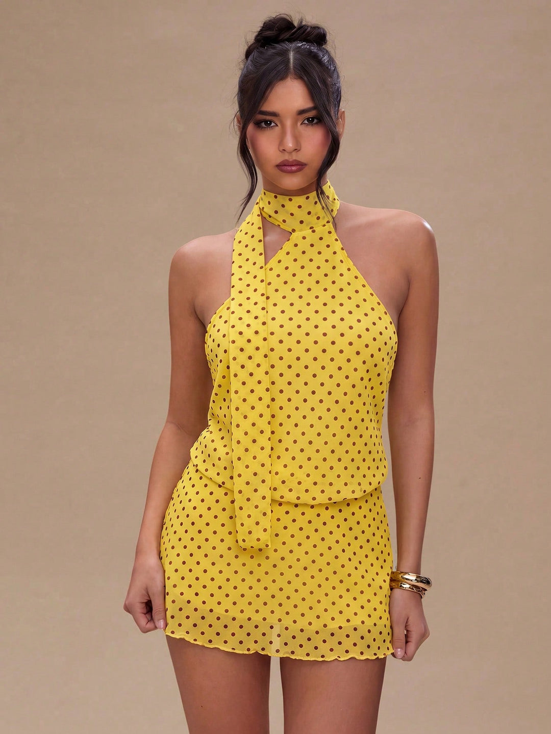 Rochie mini SHEIN, galben