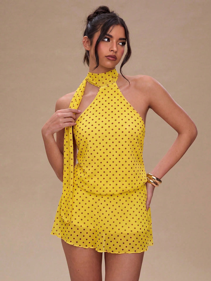 Rochie mini SHEIN, galben