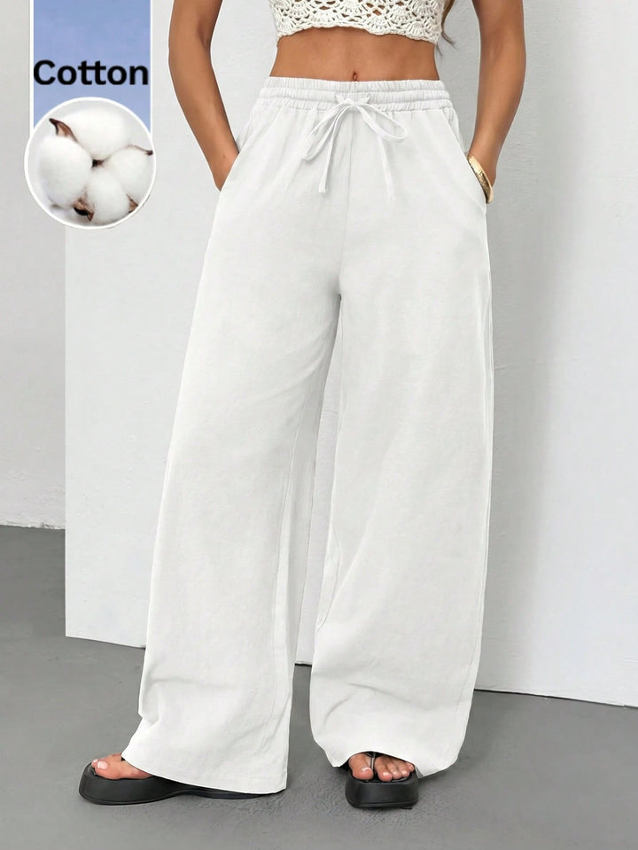 Pantaloni SHEIN, alb