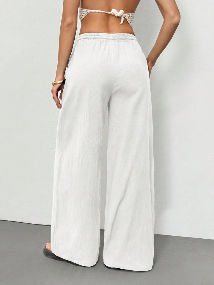 Pantaloni SHEIN, alb