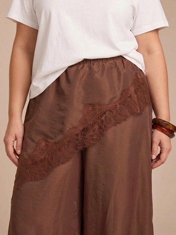 Pantaloni SHEIN, maro