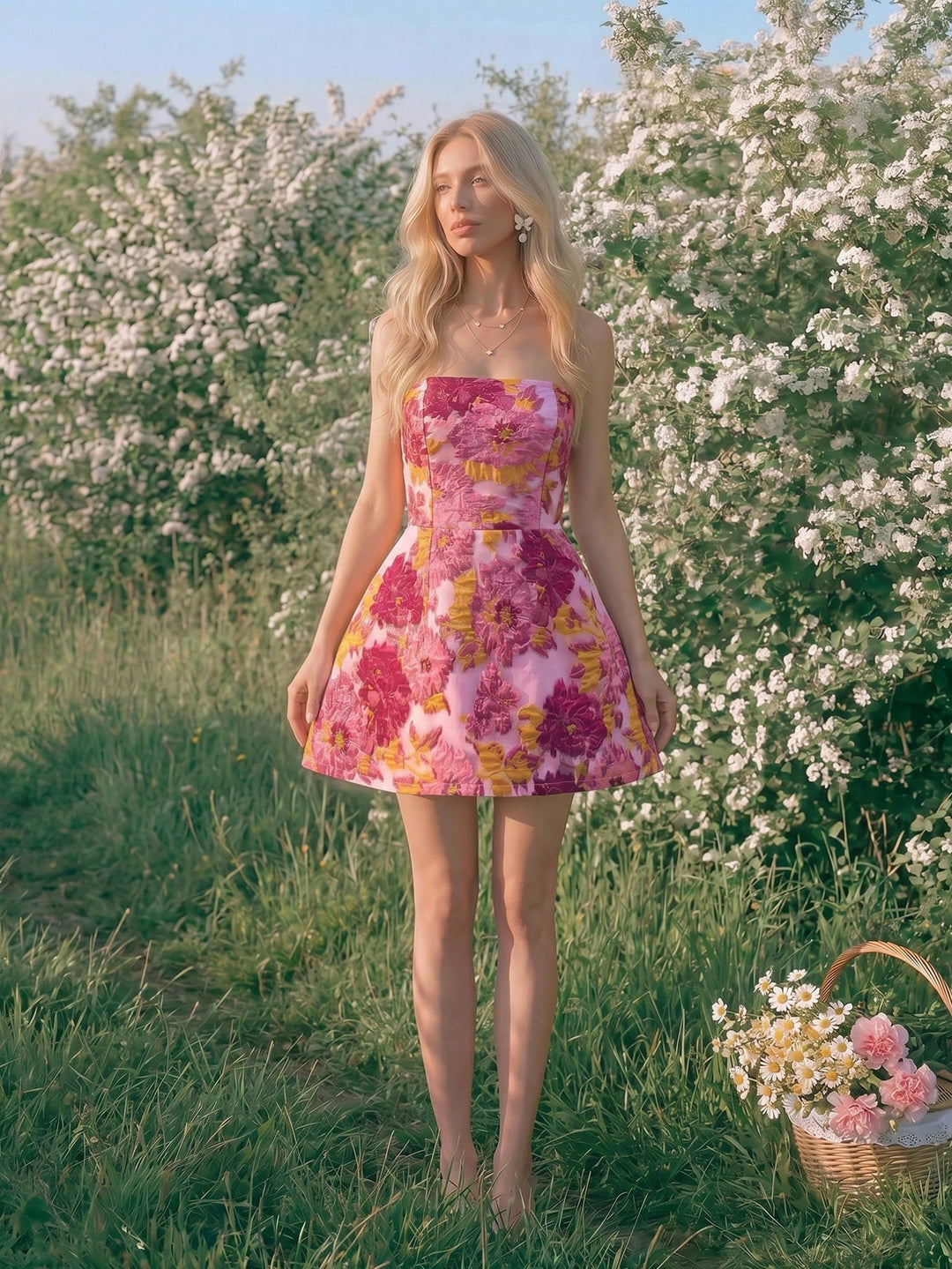 Rochie scurtă SHEIN, roz