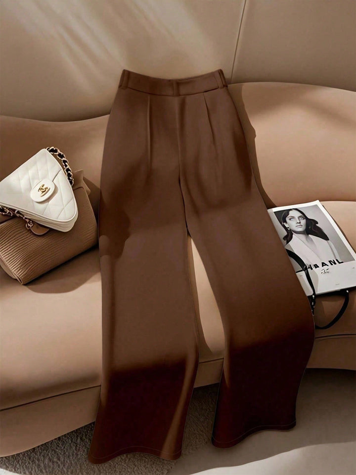 Pantaloni SHEIN, maro