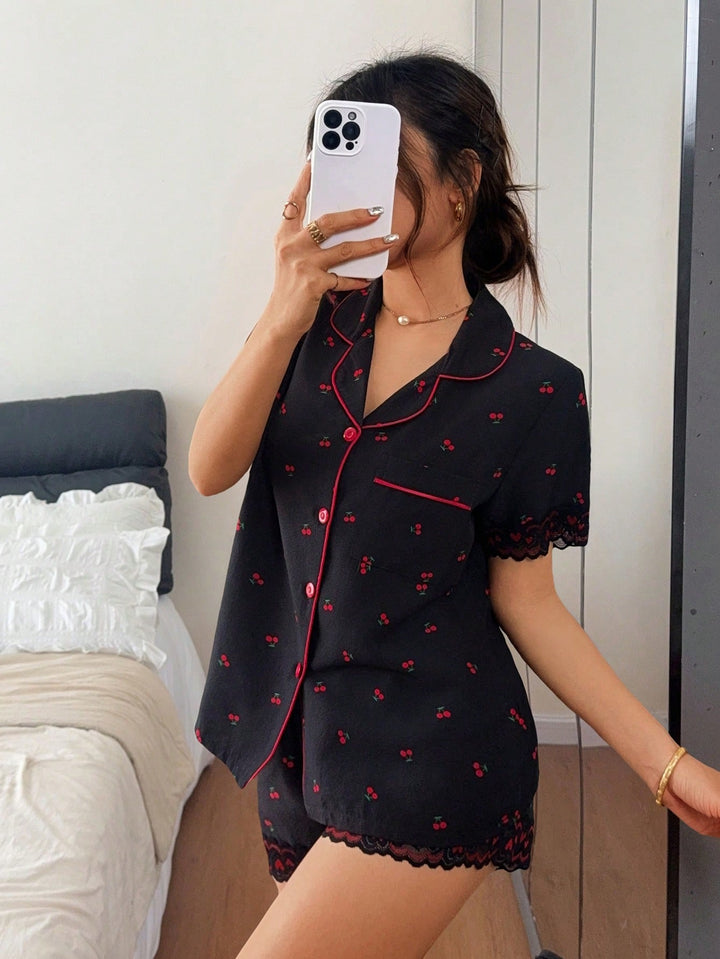 Pijama SHEIN, negru