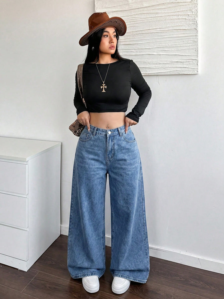 Jeans SHEIN, albastru