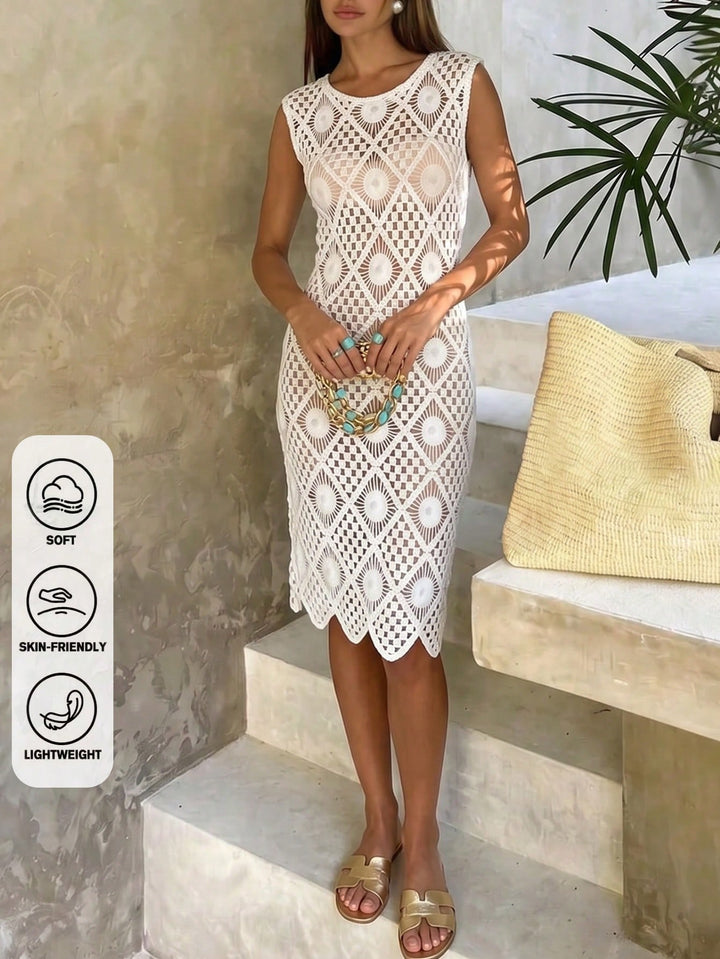 Rochie midi SHEIN, alb