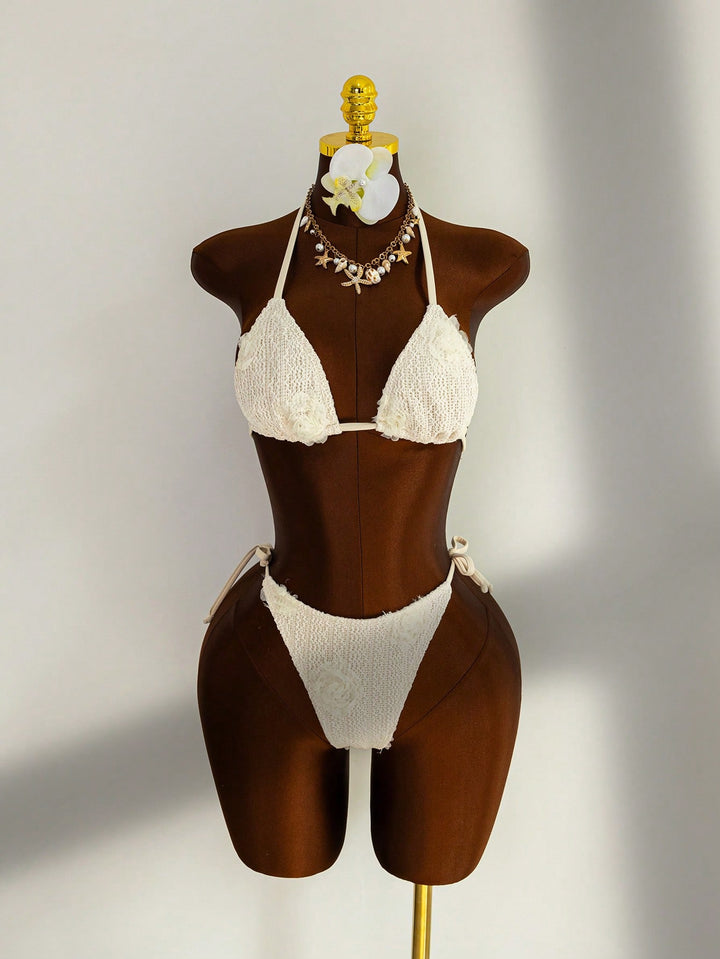 Set bikini SHEIN, alb