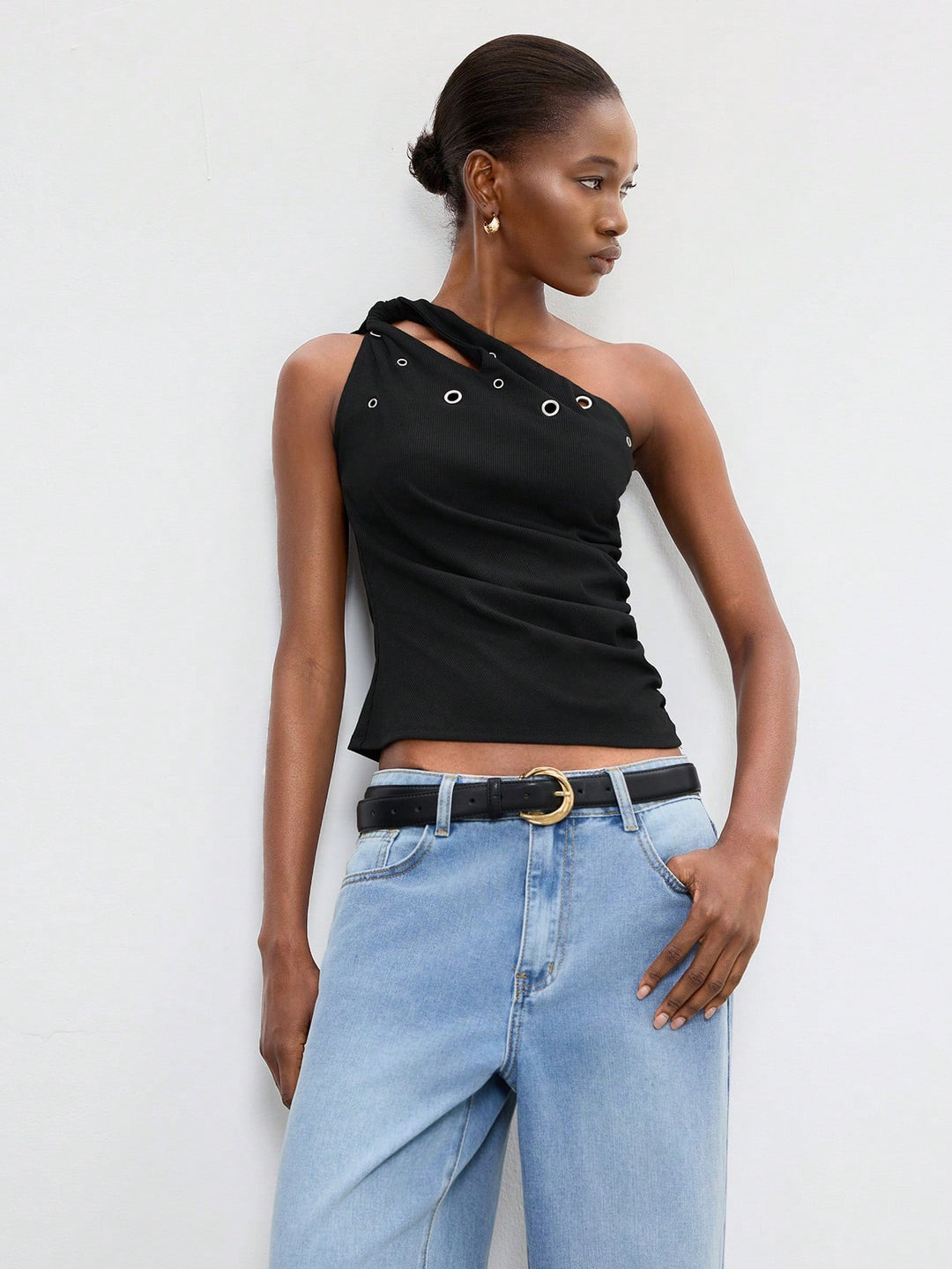Top SHEIN, negru