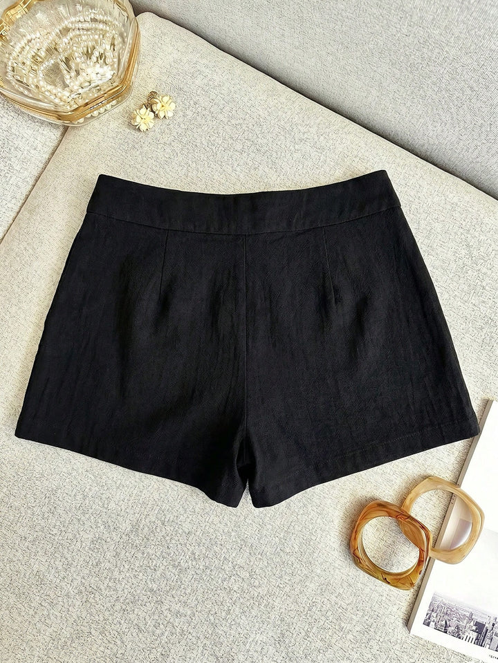 Pantaloni scurți SHEIN, negru