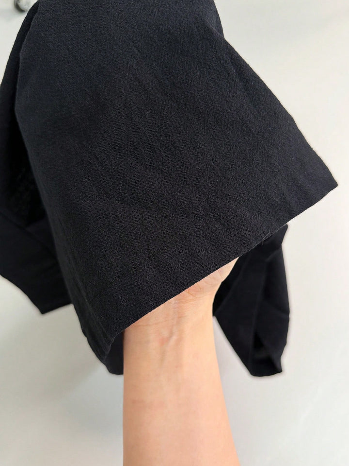 Pantaloni scurți SHEIN, negru