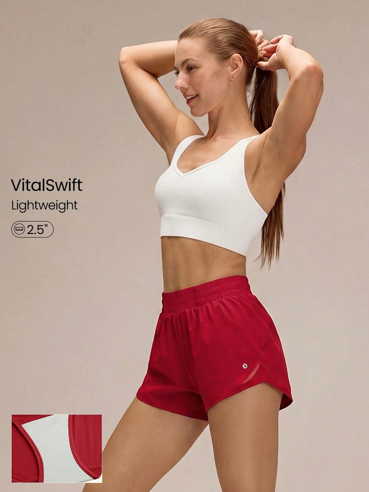 Pantaloni scurți SHEIN, roșu