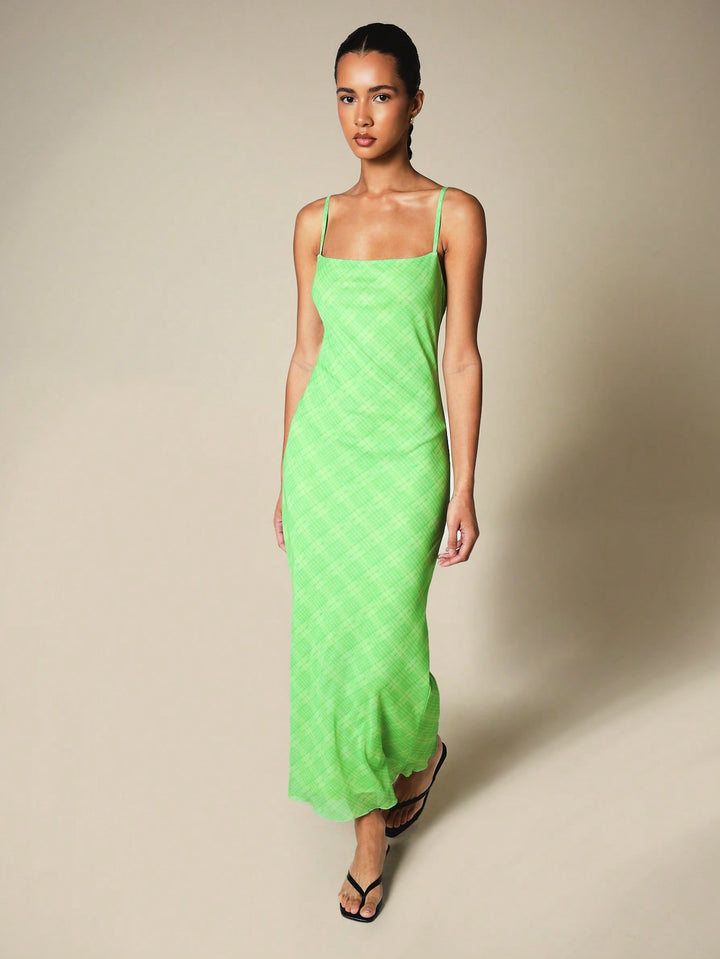 Rochie maxi SHEIN, verde