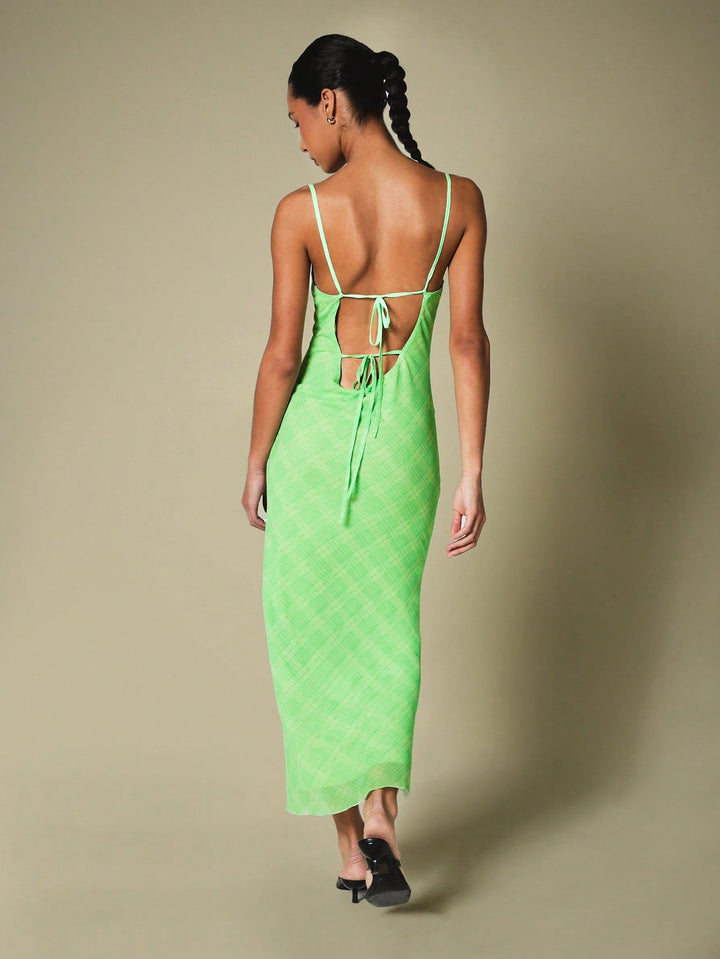 Rochie maxi SHEIN, verde