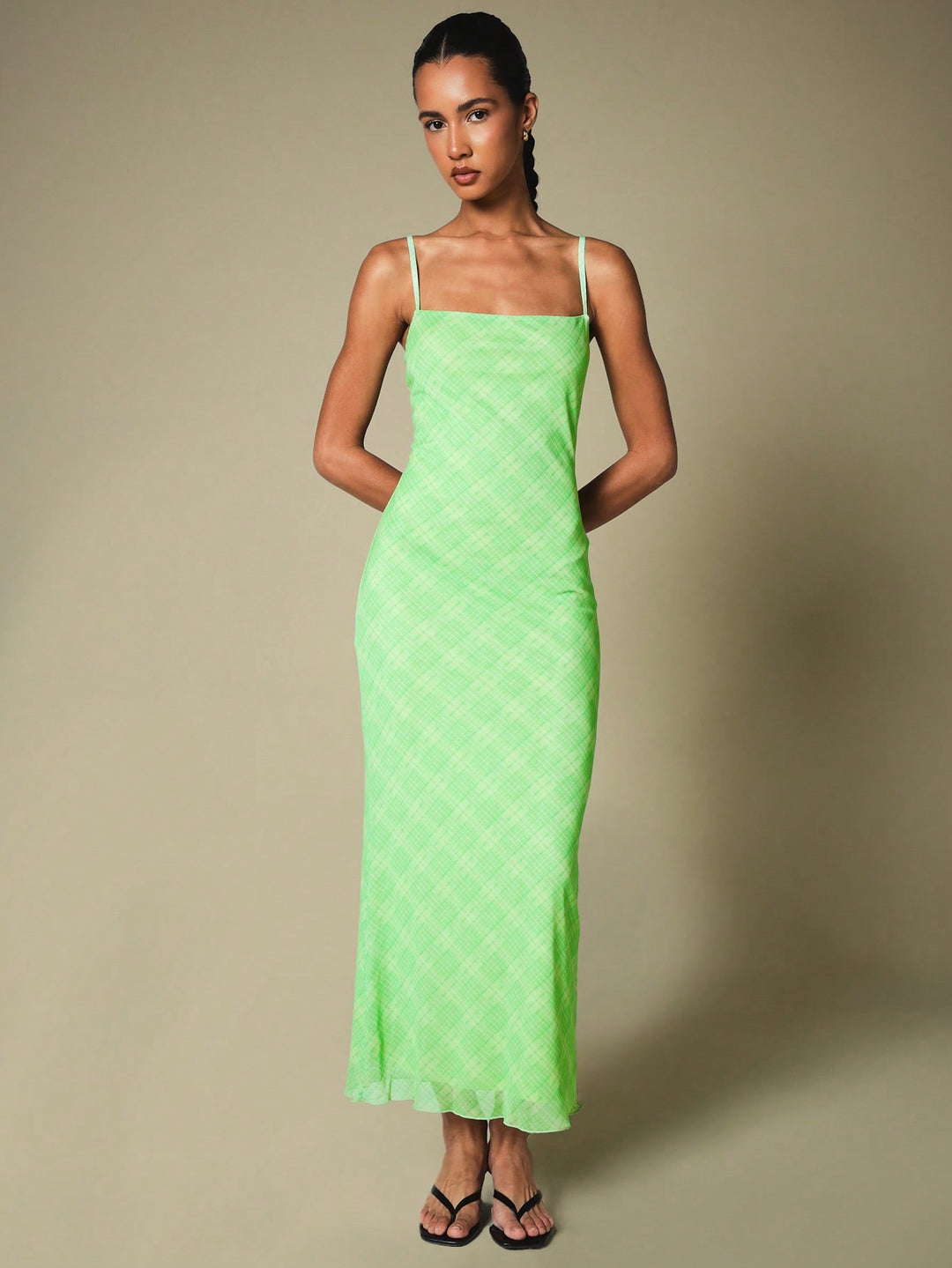 Rochie maxi SHEIN, verde