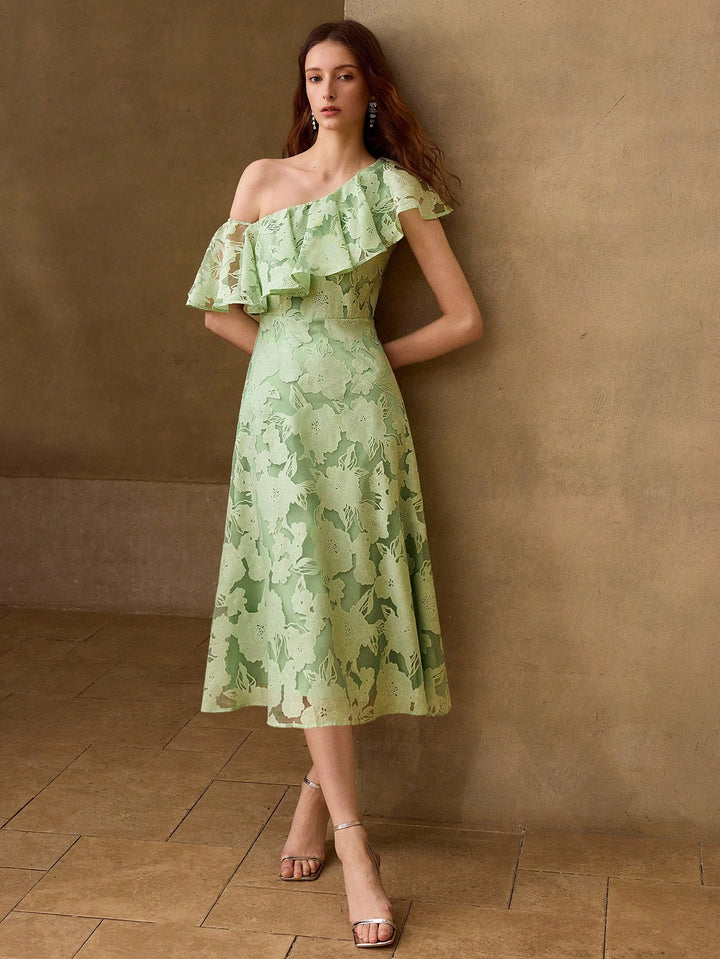 Rochie midi SHEIN, verde
