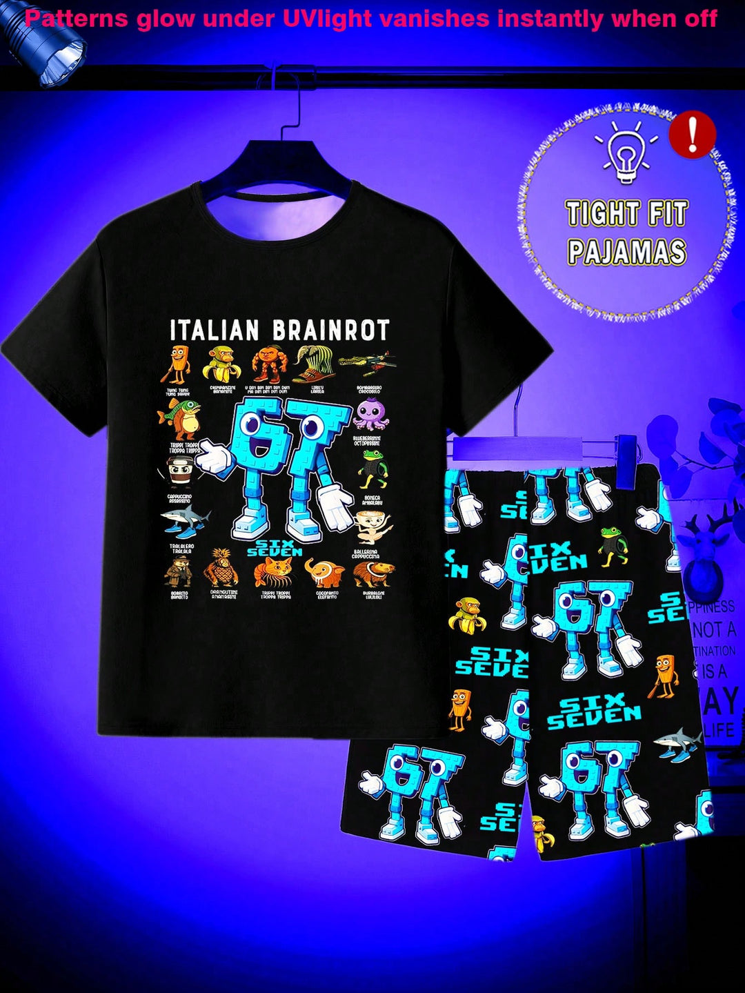 Pijama SHEIN, negru