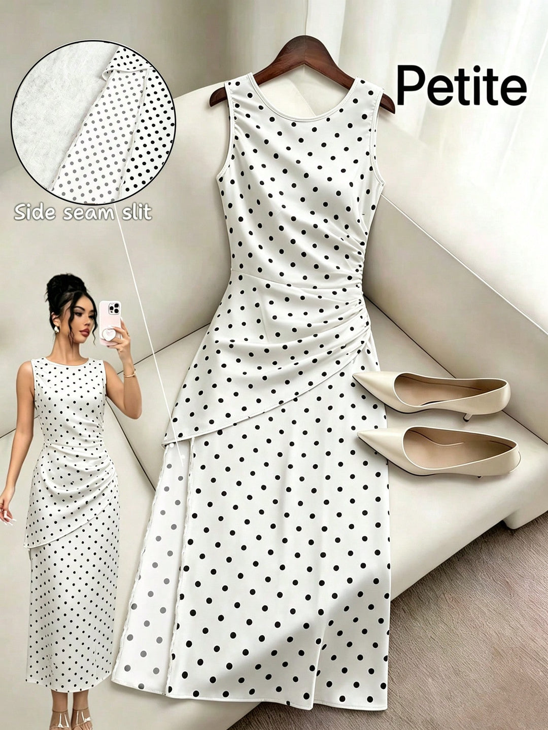 Rochie maxi SHEIN, alb