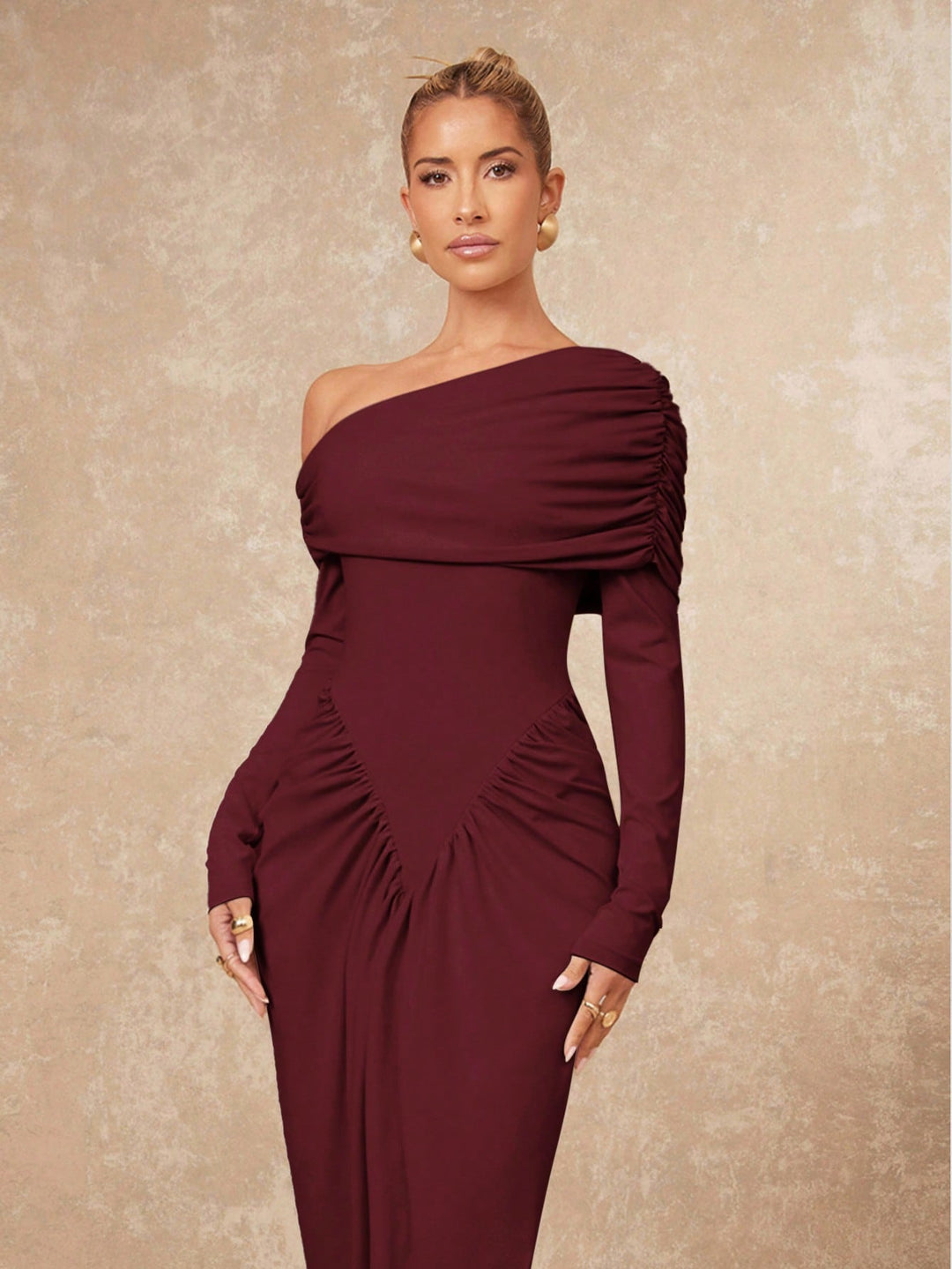 Rochie maxi SHEIN, vișiniu