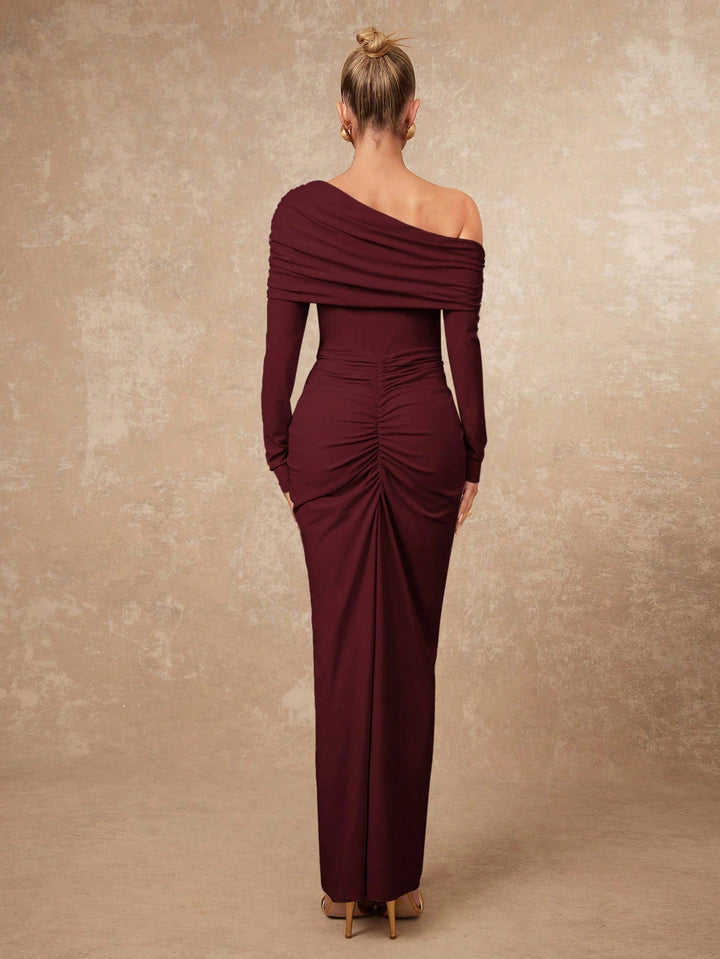 Rochie maxi SHEIN, vișiniu