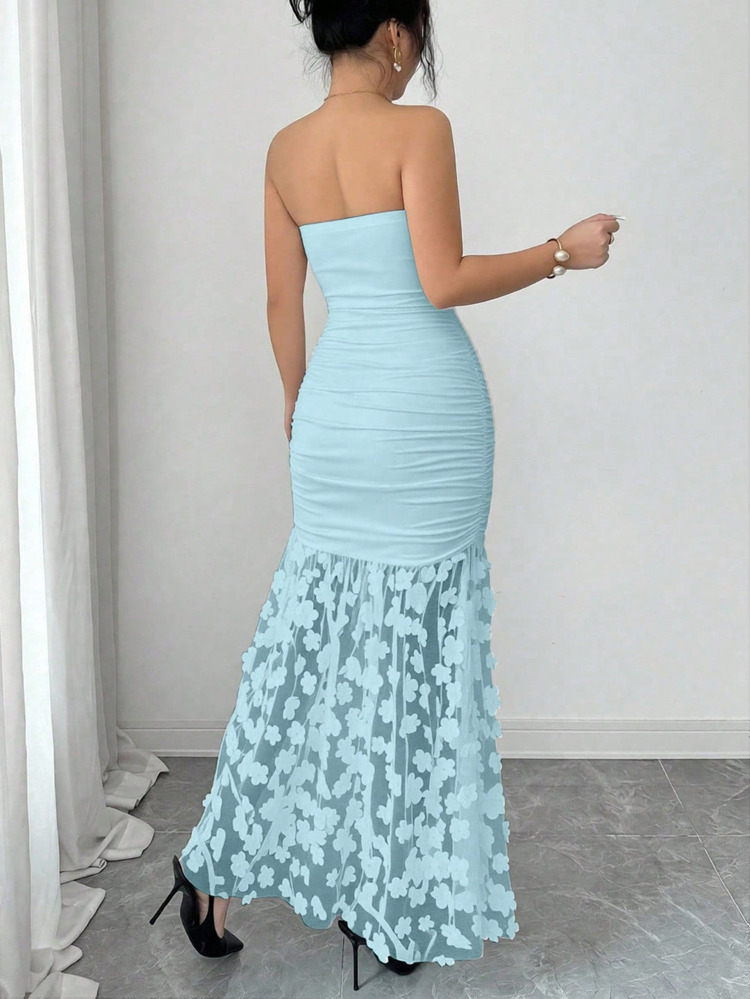 Rochie maxi SHEIN, albastru